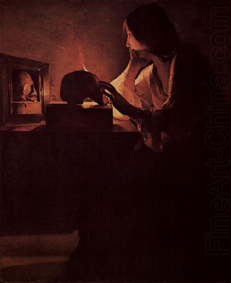 Georges de La Tour Bubende Maria Magdalena china oil painting image
